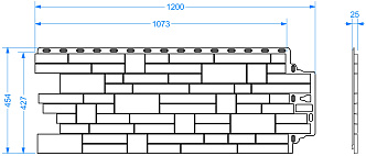 Чертеж фасадной панели Stern