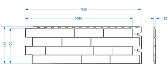 Чертеж фасадной панели Stein