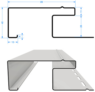 Чертеж наличника 89/30 мм