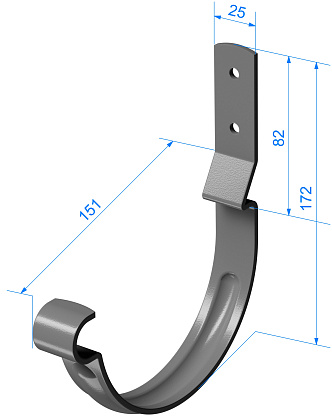Чертеж карнизного крюка короткого (Водостоки STAL)