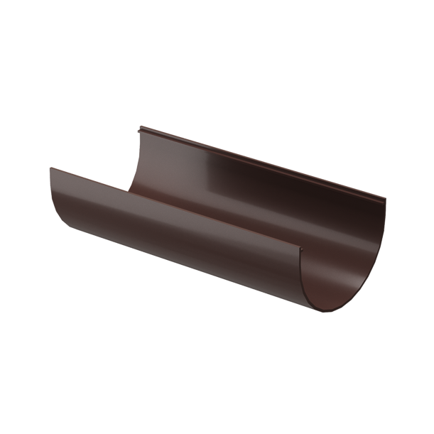 Желоб водосточный 2 м Standard, тёмно-коричневый - 1