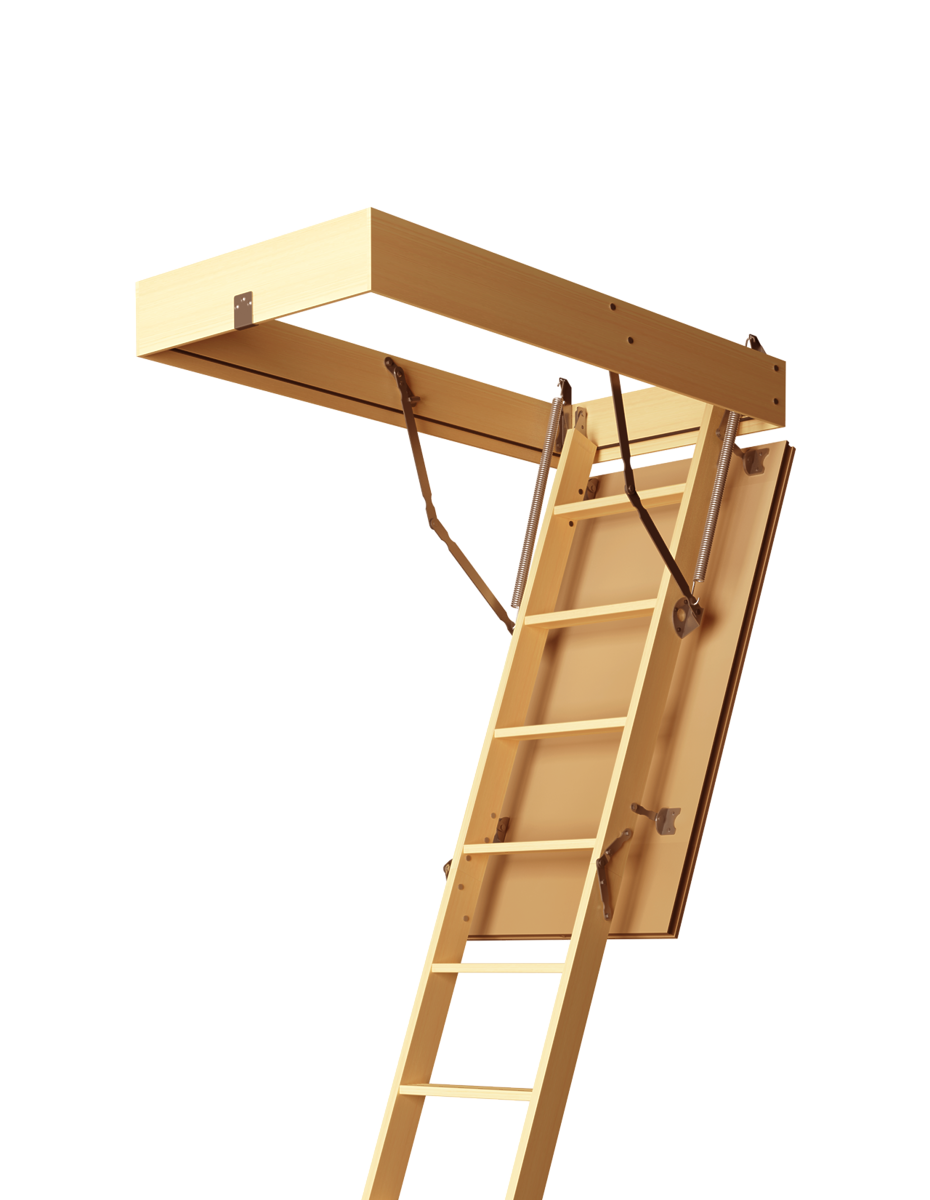 Монтаж чердачной лестницы